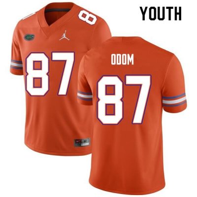 Youth Florida Gators #87 Jonathan Odom NCAA Nike Orange Authentic Stitched College Football Jersey AUY3562SB